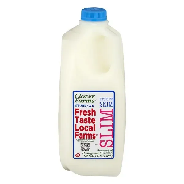 Clover Farms Skim Milk Plastic