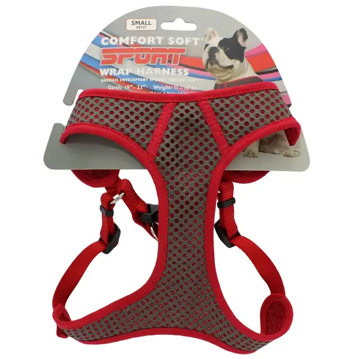 Coastal Pet Products Small Comfort Soft Black Sport Wrap Adjustable Harness, Assorted Colors