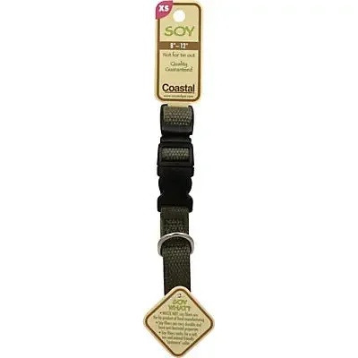 Coastal Pet Products Soy Fiber Forest Green Adjustable Extra Small Dog Collar