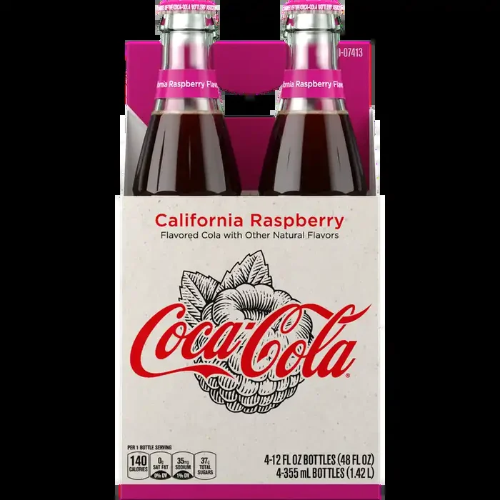Coca-Cola California Raspberry Soda Soft Drink- 4 ct; 12 fl oz – 4 ct; 12 fl oz