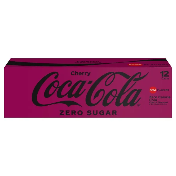 Coca-Cola Cherry Zero Fridge Pack Cans- 12 ct; 12 oz