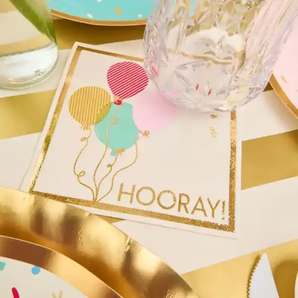 COCKTAIL NAPKIN LETS CELEBRATE