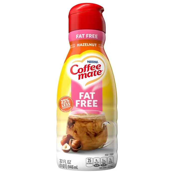 Coffee mate Fat Free Hazelnut Flavored Liquid Coffee Creamer