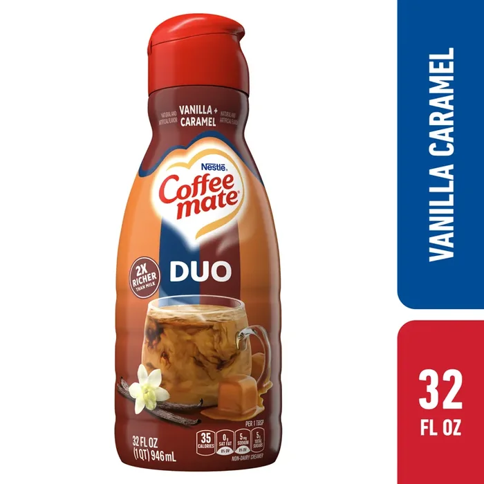 Coffee mate Nestle Coffee mate Duo Vanilla and Caramel Liquid Coffee Creamer
