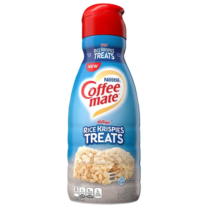 Coffee mate NESTLE COFFEE MATE Rice Krispies Treats Coffee Creamer Bottle