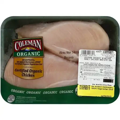 Coleman Organic Chicken Breast, Boneless, Skinless