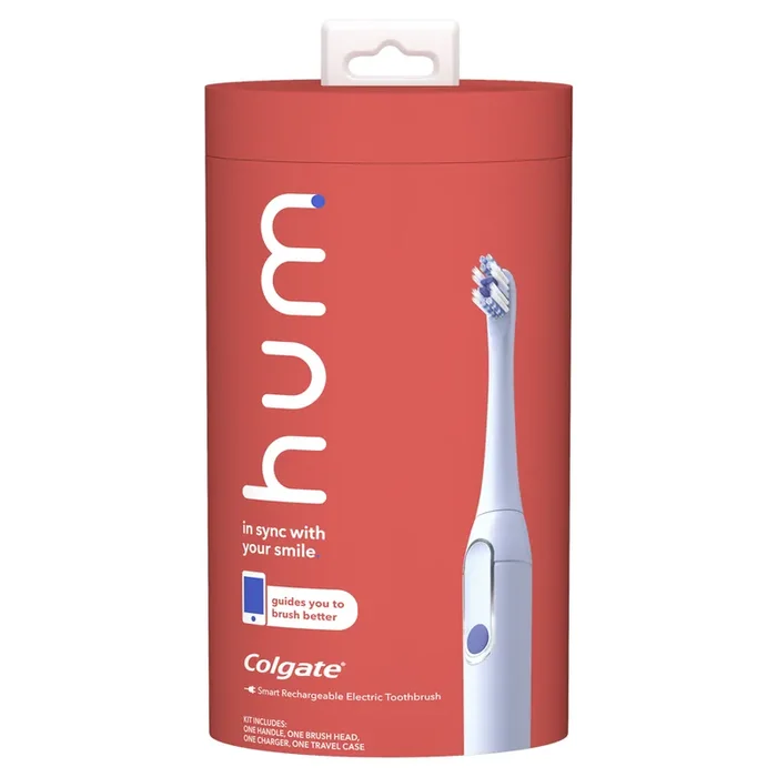 Colgate Hum Rechargeable Electric Toothbrush Starter Kit – Blue