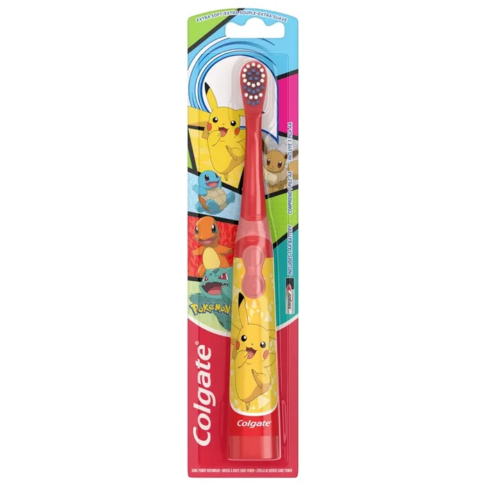 Colgate Kids Battery Toothbrush Extra Soft ,1 Pack , Pokemon
