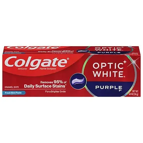 Colgate Optic White Purple Toothpaste – 4.2 Oz