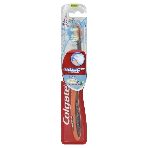 Colgate Total Advanced Floss Tip Toothbrush Medium