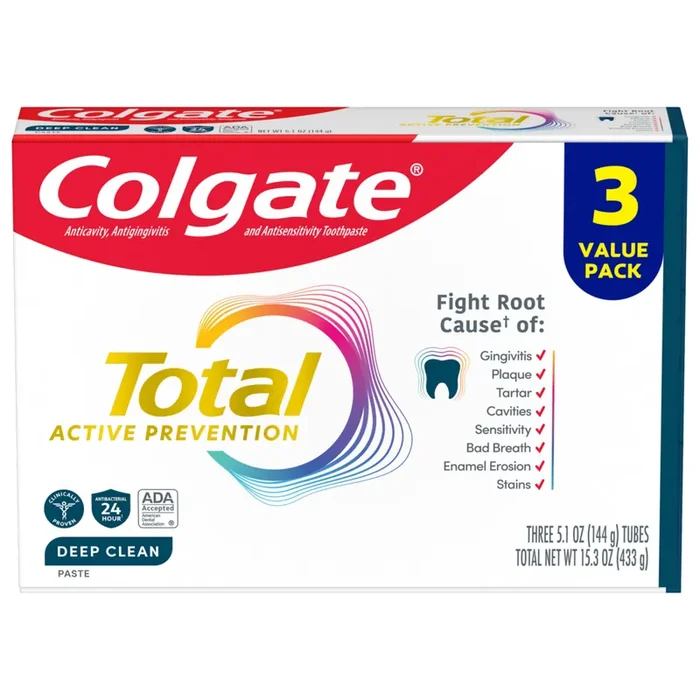 Colgate Total Deep Clean 5.1oz 3pk