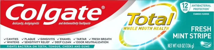 Colgate Total Gel Fresh Mint Stripe Toothpaste 4.8 oz