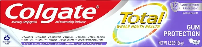 Colgate Total Gum Protection Toothpaste 4.8 oz Box