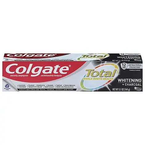 Colgate Total Whitening Charcoal Toothpaste – 5.1 Oz