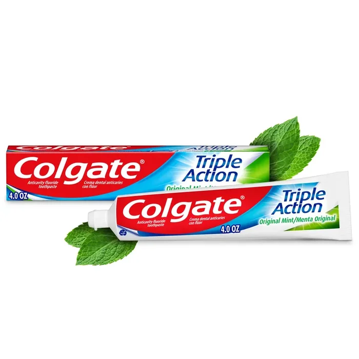 Colgate Triple Action Toothpaste, Mint – 4.0 Ounce