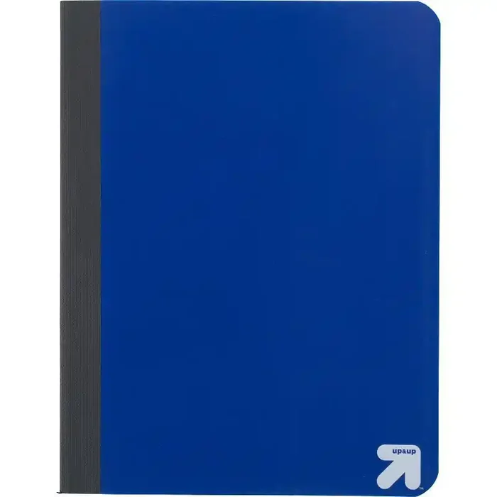 College Ruled Blue Composition Notebook – up&up™ 70 Pages, 7.5×9.75″, Flexible Cover, Sewn Binding, Child & Tween