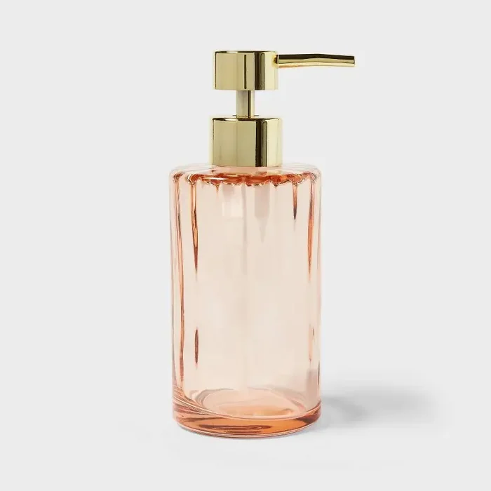Colored Glass Soap Pump Pink – Threshold™