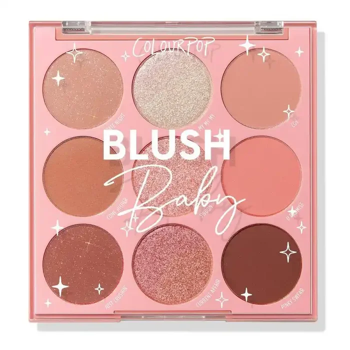 ColourPop 9-Pan Eyeshadow Makeup Palette – Blush Baby – 0.3oz