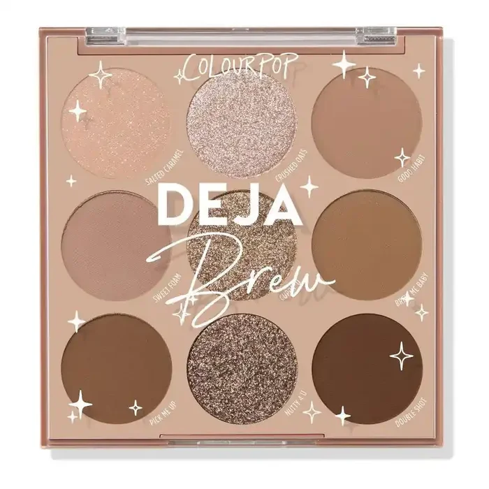 ColourPop 9-Pan Eyeshadow Makeup Palette – Deja Brew – 0.3oz