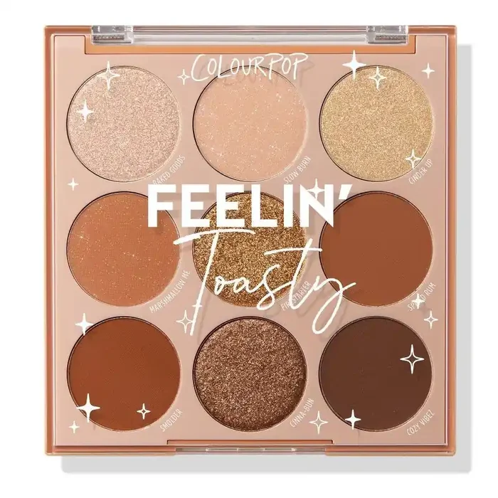 ColourPop 9-Pan Eyeshadow Makeup Palette – Feelin‘ Toasty – 0.3oz