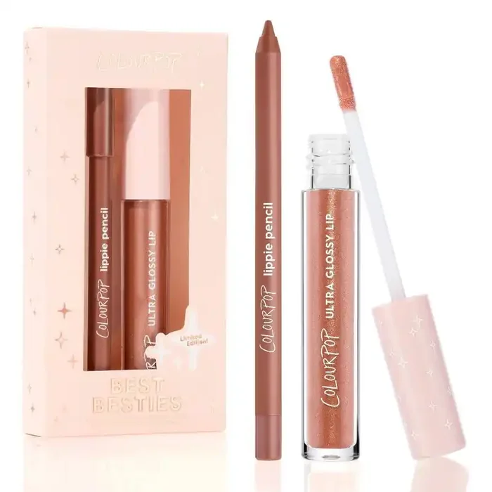 ColourPop Ultra Glossy Lip + Lippie Pencil Kit – Best Besties – 0.145oz