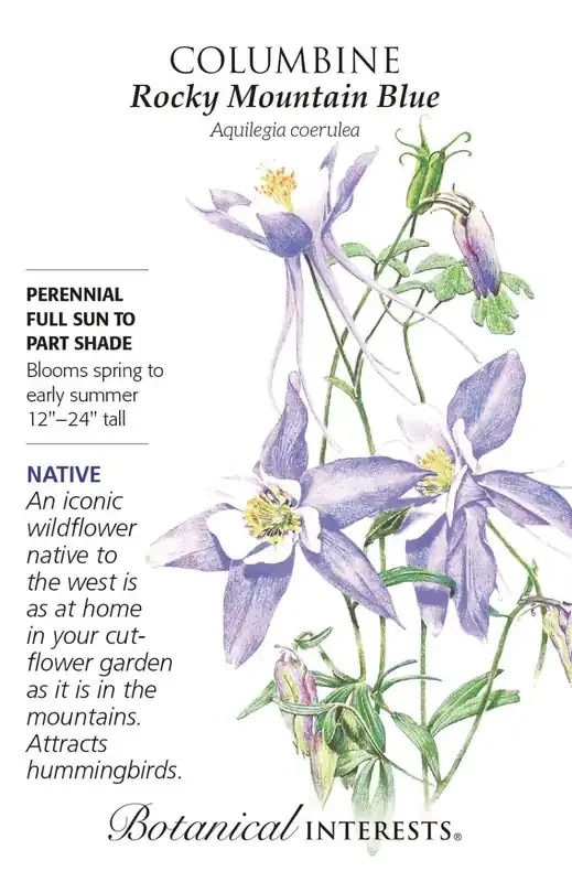 COLUMBINE ROCKY MOUNTAIN BLUE Botanical Interests®
