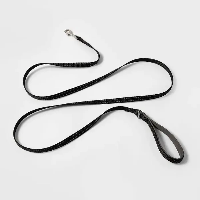 Comfort Reflective Dog Leash – Black – XS/S – Boots & Barkley™
