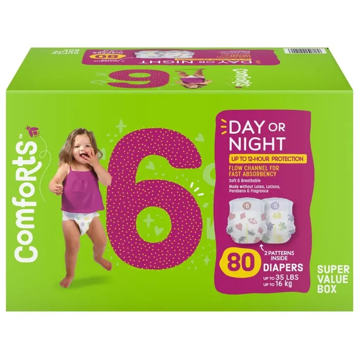 Comforts Baby Diapers Size 6