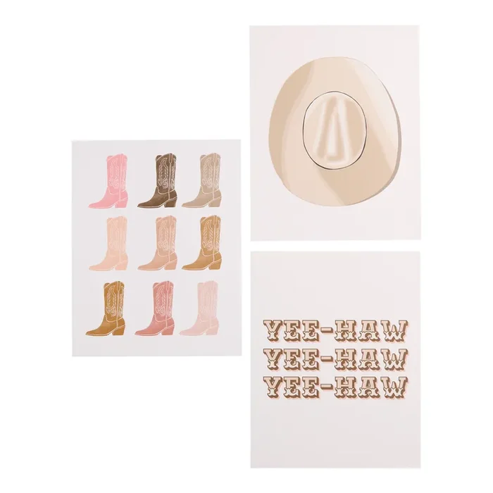 Cowgirl By Milla Camargo Wall Art Prints 3 Piece