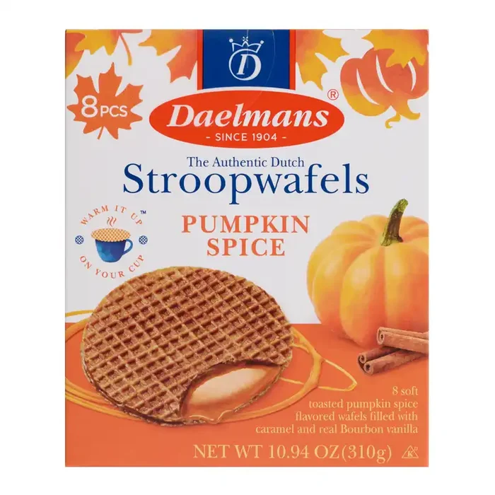 Daelmans Pumpkin Spice Stroopwafels Harvest Box 8 Count