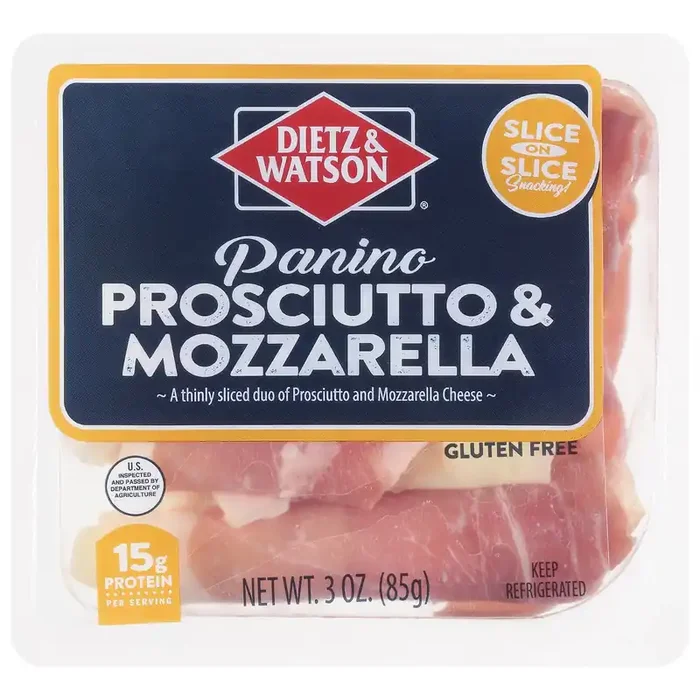 Dietz & Watson Prosciutto & Mozzarella Panino 3 oz