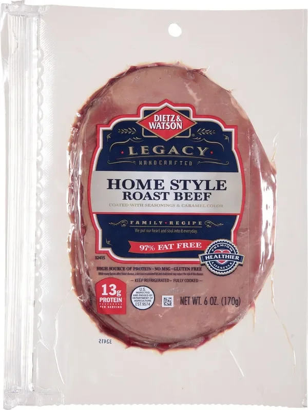 Dietz & Watson Sliced Homestyle Roast Beef 6 oz