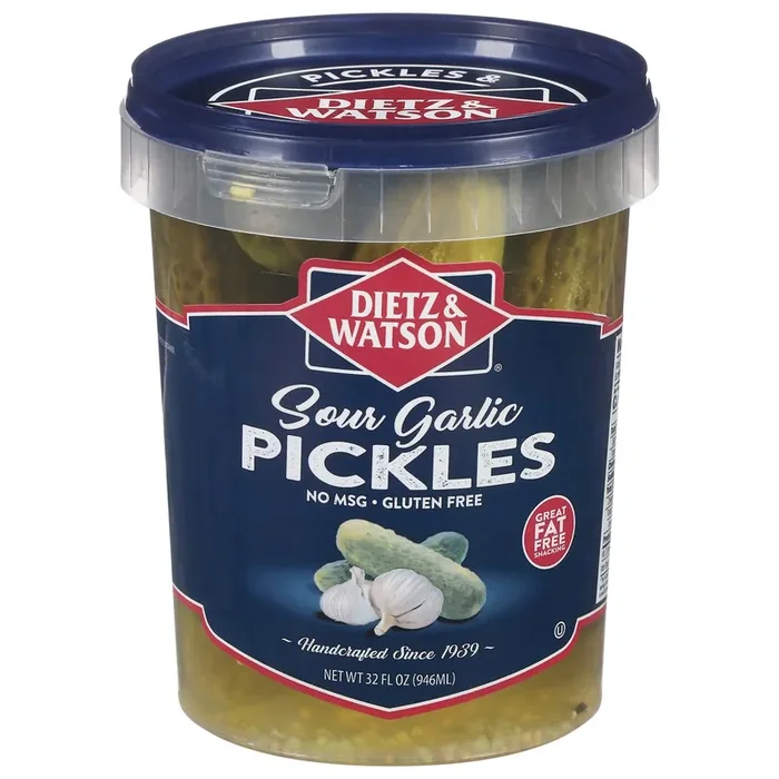 Dietz & Watson Sour Garlic Pickles 32 fl oz