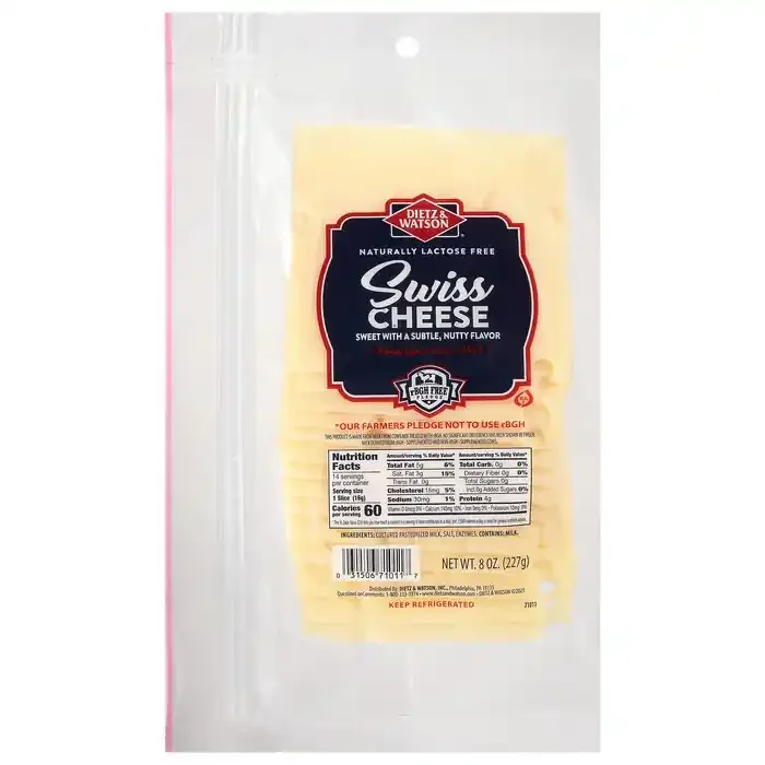 Dietz & Watson Swiss Cheese 8 ounce