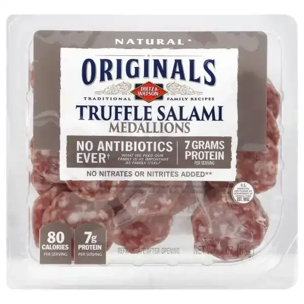 Dietz & Watson Truffle Salami Medallions