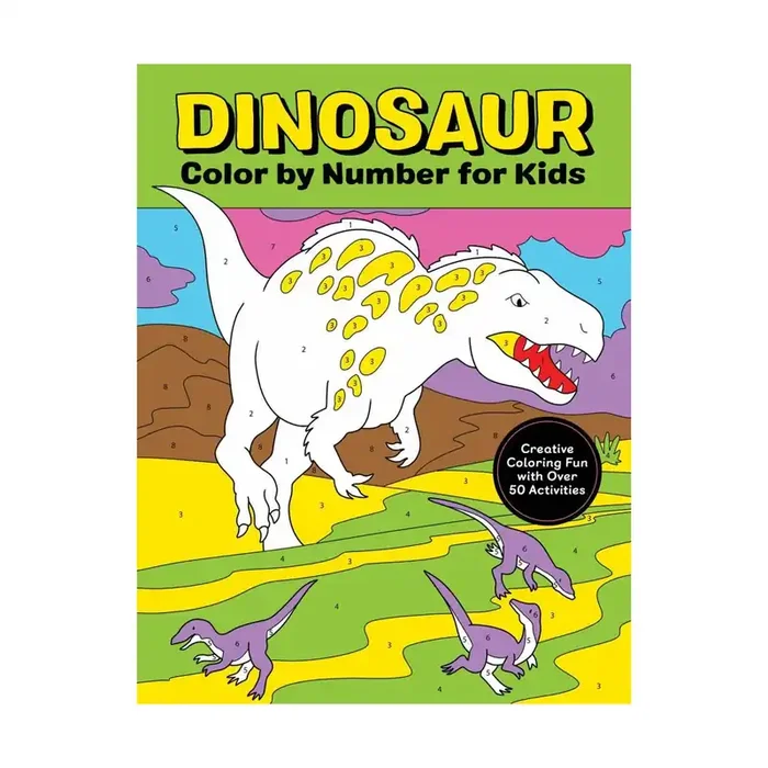 Dinosaur Color By Number For Kids By Callisto