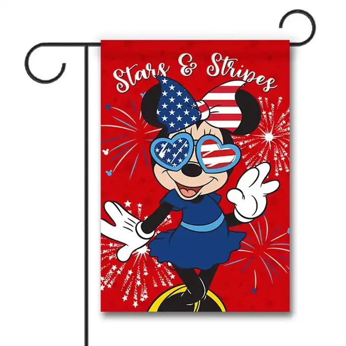 Disney 1.04-ft W x 1.5-ft H Patriotic Garden flag Kit
