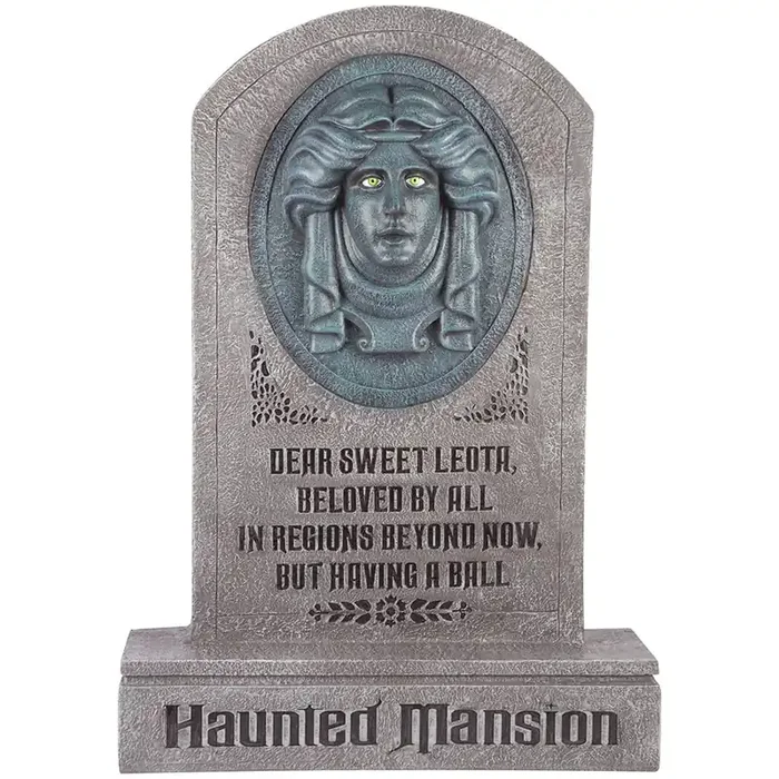 Disney 2.56-ft Freestanding Talking Lighted Disney The Haunted Mansion Madame Leota Lighted Dcor Tombstone Blow mold
