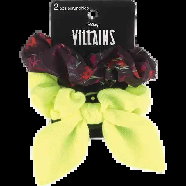 Disney 2 Pk Maleficent Scrunchie