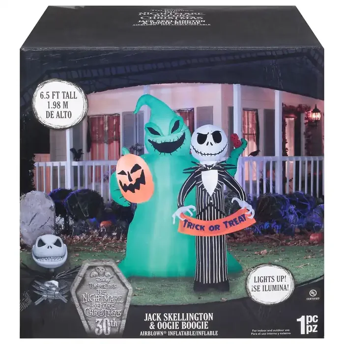 Disney 6.5 Feet Airblown Jack Skellington Inflatable 1 ea