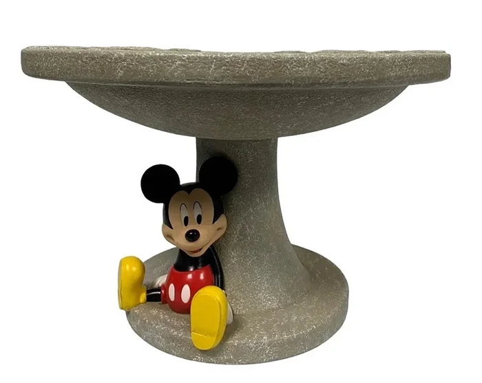 Disney 8-in H Multiple colors/finishes Polypropylene Complete birdbath