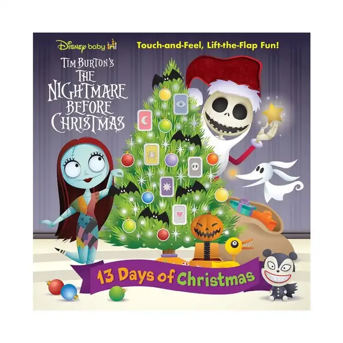 Disney Baby 13 Days of Christmas Touch-And-Feel, Lift-The-Flap Fun! – by Steven Davison & Carolyn Gardner (Board Book)