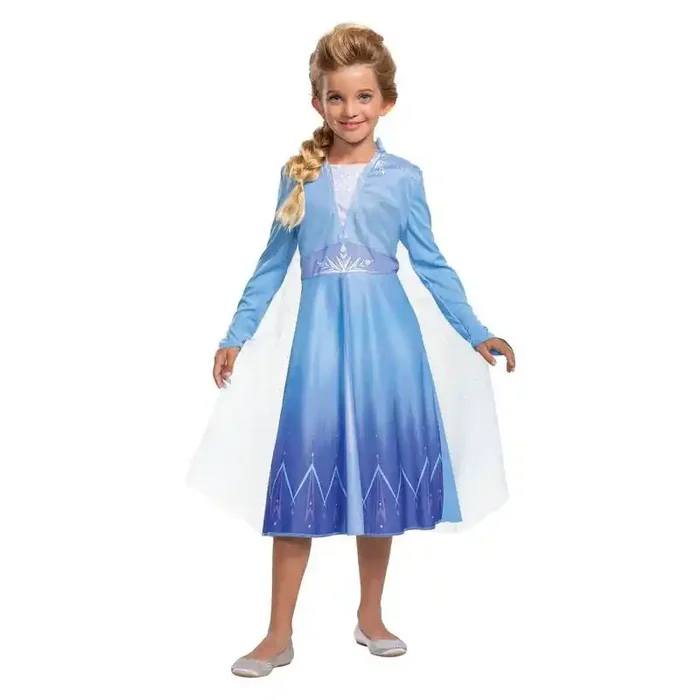 Disney Frozen 2 Elsa Kids‘ Halloween Costume Dress XS (3T-4T) Toddler Fairytale Polyester Apparel