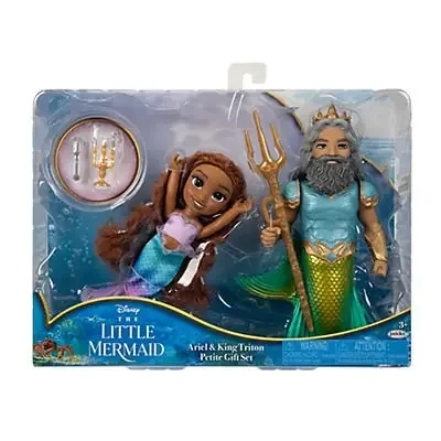 Disney’s The Little Mermaid 6″ Petite Character Gift Set Ariel and Triton