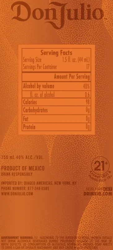 Don Julio Reposado Tequila Gift Set with 2 Rocks Glasses, 750 mL