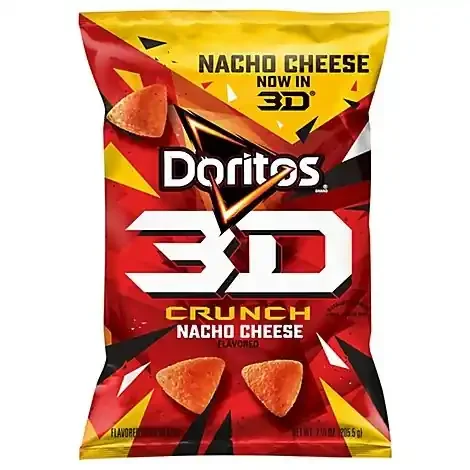 Doritos 3d Crunch Nacho Cheese Corn Snacks – 7.25 Oz