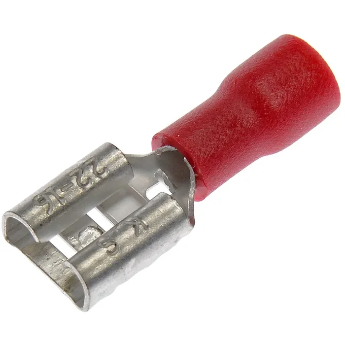 Dorman 22-18 Gauge Female Disconnect, .250 In., Red