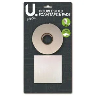 Double Sided Foam Tape 4m & 320 Sticky Pads