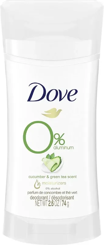 Dove 0% Aluminum Cucumber & Green Tea Scent Deodorant 2.6 oz