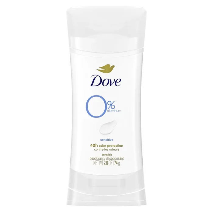 Dove 0% Aluminum Deodorant Stick Sensitive, 2.6 oz1 Count